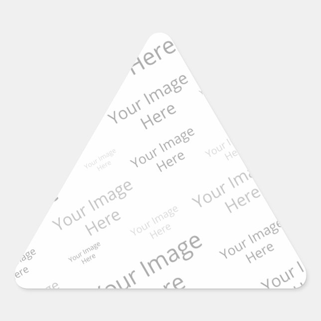 Create Your Own Custom Matte Triangle Sticker (Front)