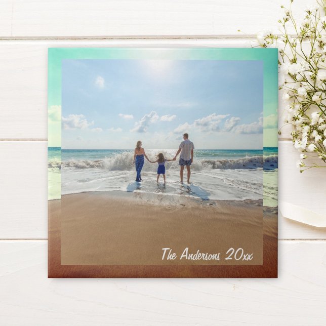 Create Your Own Custom Memorable Family Photo Ceramic Tile (Creator Uploaded)