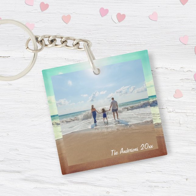 Create Your Own Custom Memorable Family Photo Key Ring (Creator Uploaded)