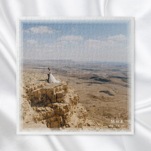 Create Your Own Custom Memorable Wedding Photo Jigsaw Puzzle