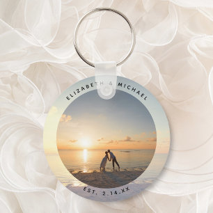Create Your Own Custom Memorable Wedding Photo Key Ring