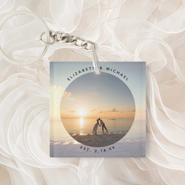 Create Your Own Custom Memorable Wedding Photo Key Ring (Creator Uploaded)
