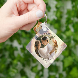 Create Your Own Custom Memorable Wedding Photo Key Ring