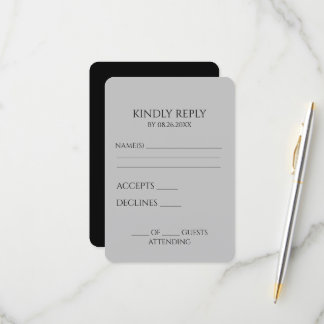 Create Your Own Custom Minimalist RSVP Card