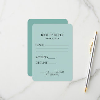 Create Your Own Custom Minimalist RSVP Card
