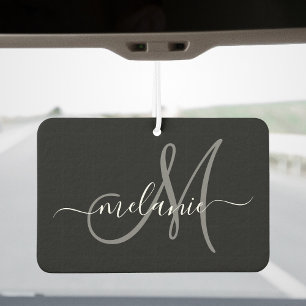 Create Your Own Custom Monogram And Name Script Car Air Freshener