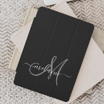 Create Your Own Custom Monogram And Name Script iPad Pro Cover<br><div class="desc">Create your own personalised iPad cover with your custom handwritten name and monogram. To edit this design template,  change the text fields as shown above. You can easily add more text or images,  customise fonts and colours.
Treat yourself or make the perfect gift for family,  friends,  parents and grandparents!</div>