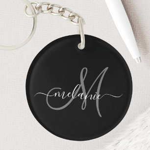 Create Your Own Custom Monogram And Name Script Key Ring