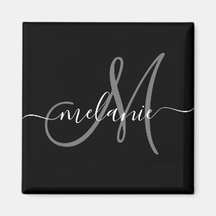 Create Your Own Custom Monogram And Name Script Magnet