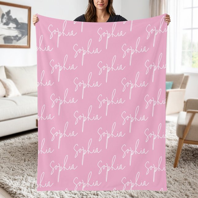 Create Your Own Custom Name Fleece Blanket (Creator Uploaded)