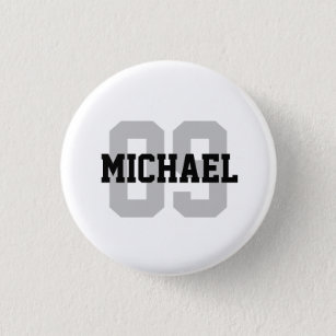 Create Your Own Custom Name Number 3 Cm Round Badge