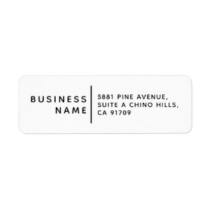 Create Your Own Custom Name & Return Address Label
