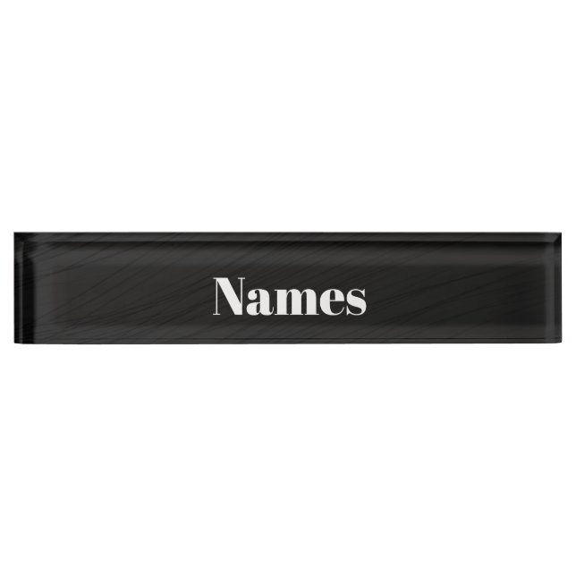 Create Your Own Custom Nameplate (Front)