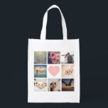 Create Your Own Custom Newlyweds Wedding Photo Reusable Grocery Bag<br><div class="desc">Create Your Own Custom Newlyweds Wedding Photo bag</div>
