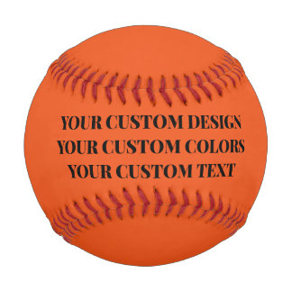 Create Your Own Custom Orange Baseball