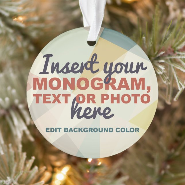 Create Your Own Custom Ornament (Tree)