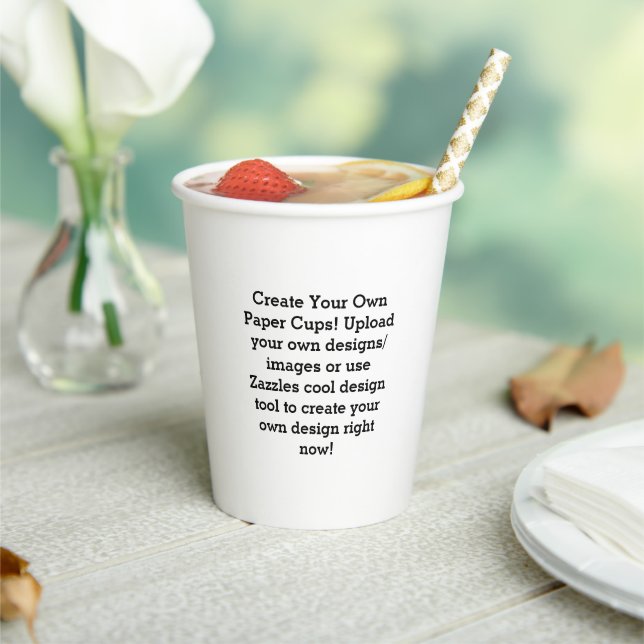 Create Your Own Custom  Paper Cups (Insitu)