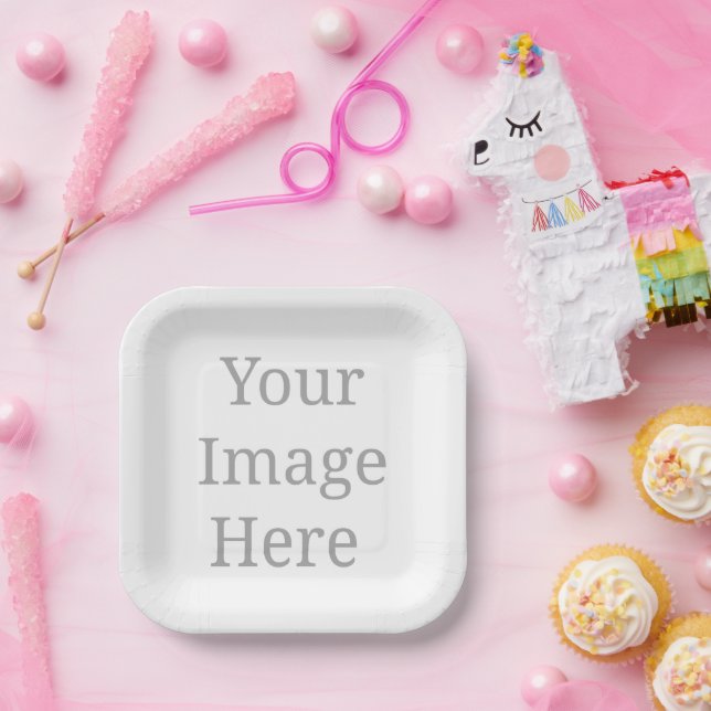Create your own custom  paper plate (Party)