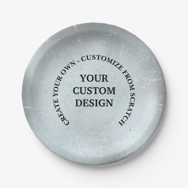 Create Your Own Custom Paper Plate (Front)