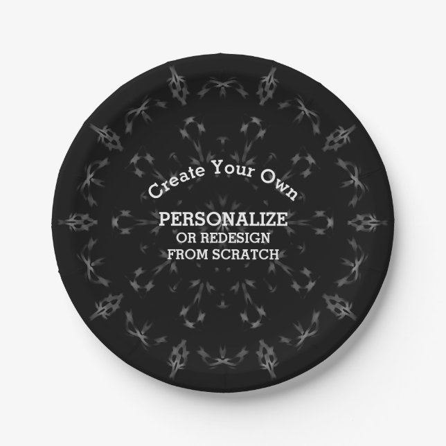 Create Your Own Custom Paper Plate (Front)
