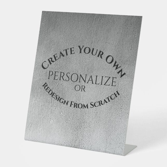 Create Your Own Custom Pedestal Sign (Front)