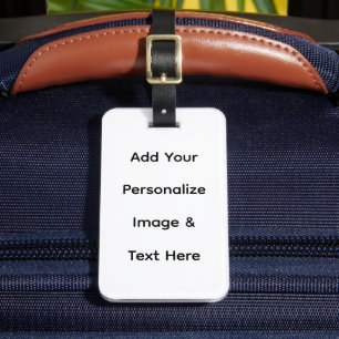 create your own custom personalise luggage tag
