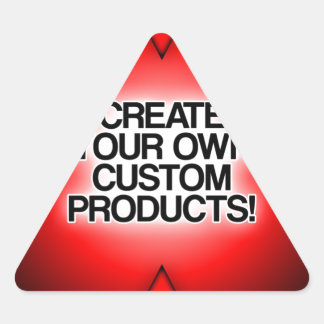Create your own custom, personalised, and unique triangle sticker