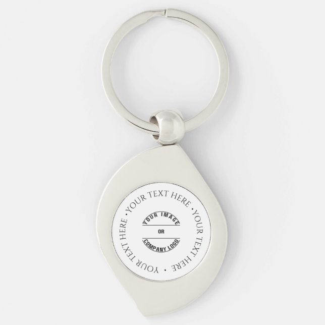 Create Your Own Custom Personalised Blank Template Key Ring (Front)