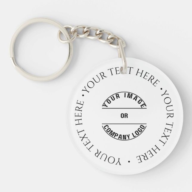 Create Your Own Custom Personalised Blank Template Key Ring (Front)