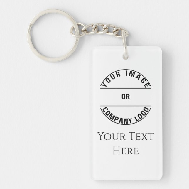 Create Your Own Custom Personalised Blank Template Key Ring (Front)