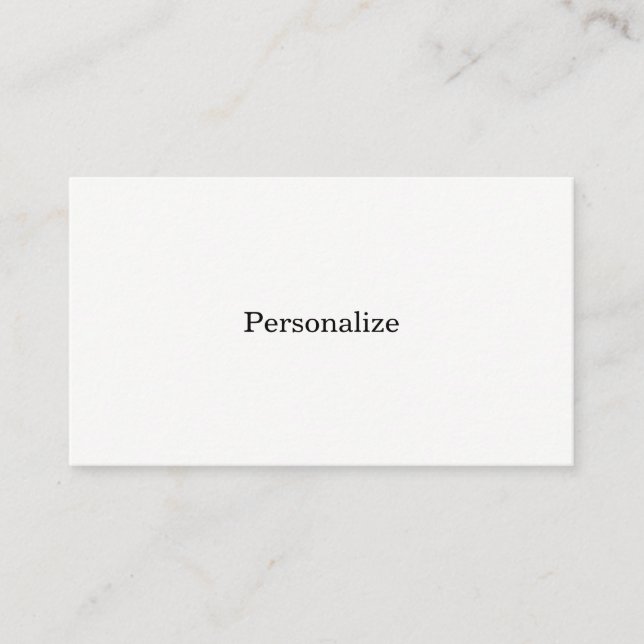 Create Your Own Custom Personalised Business Card (Front)