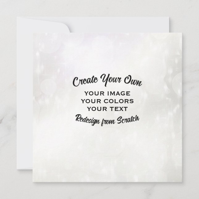 Create Your Own Custom Personalised Card (Front)