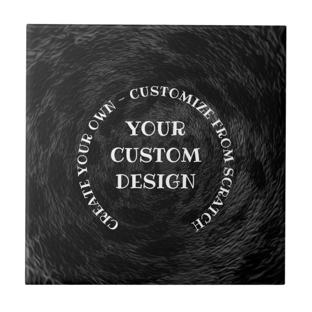 Create Your Own Custom Personalised Ceramic Tile (Front)