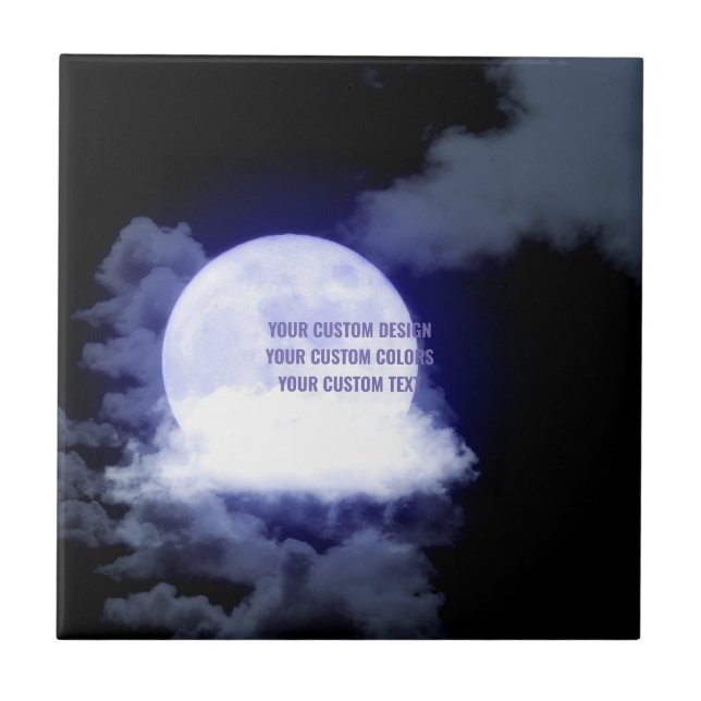 Create Your Own Custom Personalised Ceramic Tile (Front)