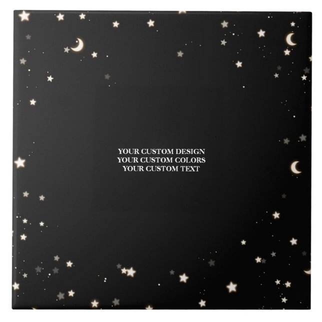 Create Your Own Custom Personalised Ceramic Tile (Front)