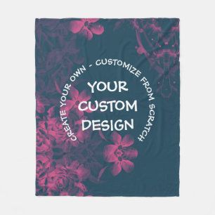 Create Your Own Custom Personalised Fleece Blanket