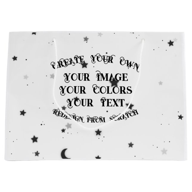 Create Your Own Custom Personalised Large Gift Bag (Front)