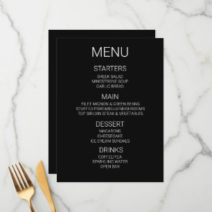 Create Your Own Custom Personalised Menu
