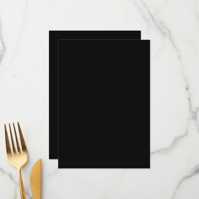 Create Your Own Custom Personalised Menu (Front/Back In Situ)