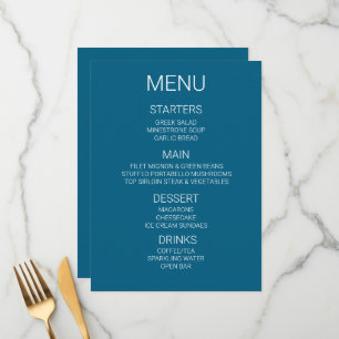 Create Your Own Custom Personalised Menu