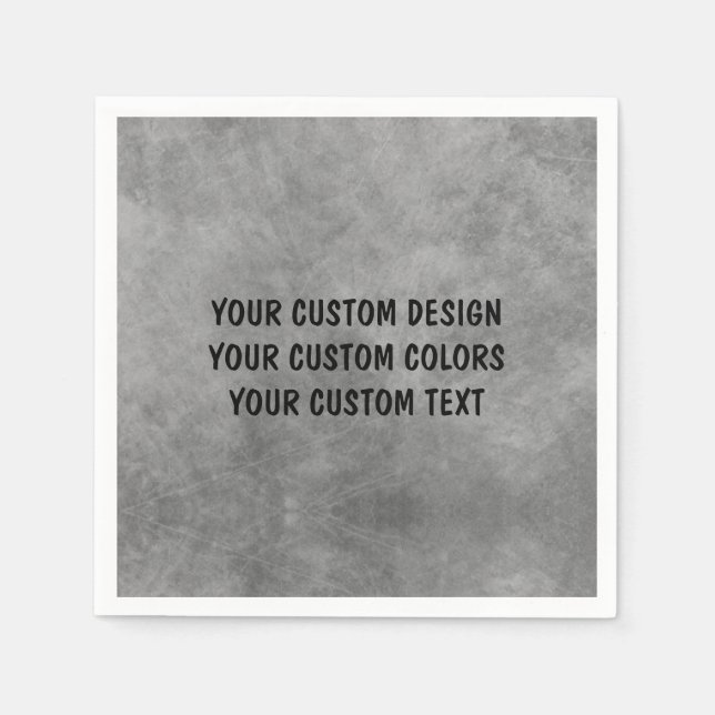 Create Your Own Custom Personalised Napkin (Front)