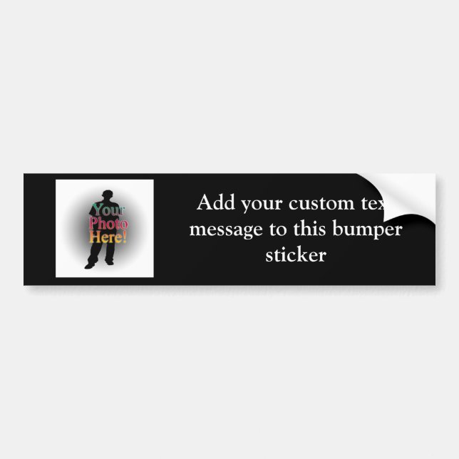 Create Your Own Custom Personalised Photo Bumper Sticker (Front)