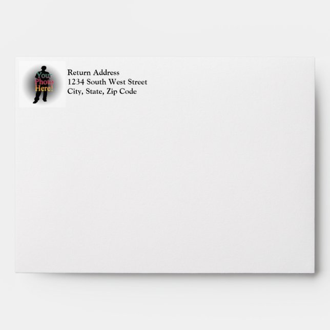 Create Your Own Custom Personalised Photo Envelope (Front)