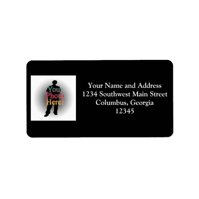 Create Your Own Custom Personalised Photo Label (Front)