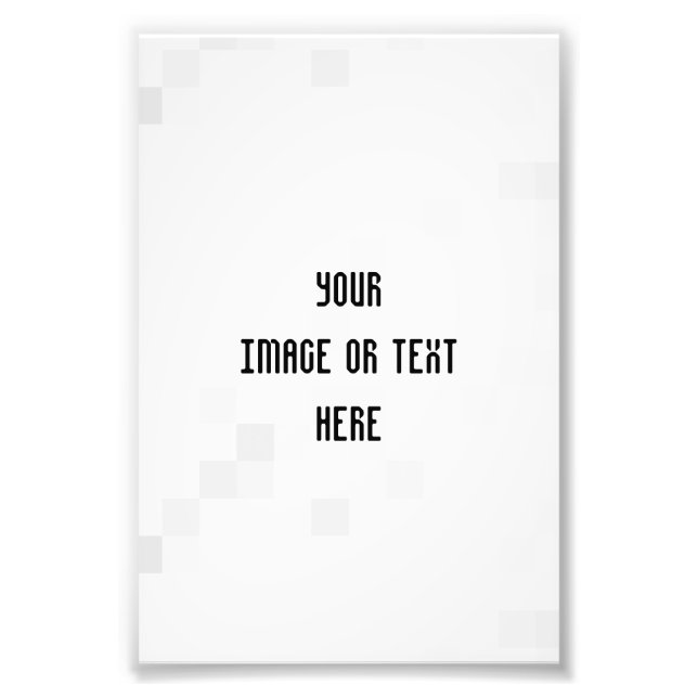 Create Your Own Custom Personalised Photo Print (Front)