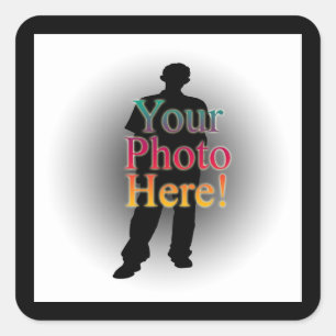 Create Your Own Custom Personalised Photo Square Sticker