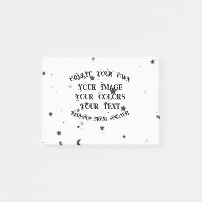 Create Your Own Custom Personalised Post-it Notes (Front)