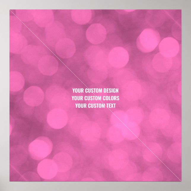 Create Your Own Custom Personalised Poster (Front)