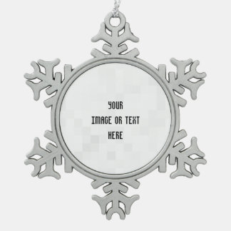Create Your Own Custom Personalised Snowflake Pewter Christmas Ornament