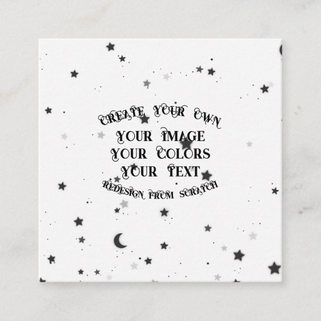 Create Your Own Custom Personalised Square Business Card (Front)